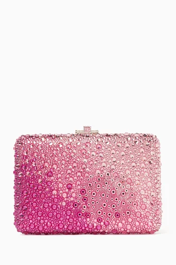 Slim Slide Gradient Caviar Clutch