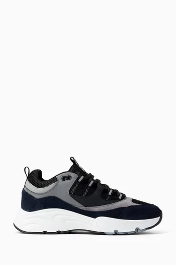 Aero Runner Sneakers in Suede & Mesh