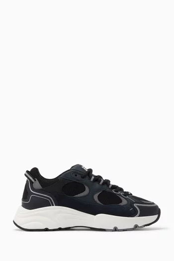 Pulse Runner Sneakers in Leather & Nylon
