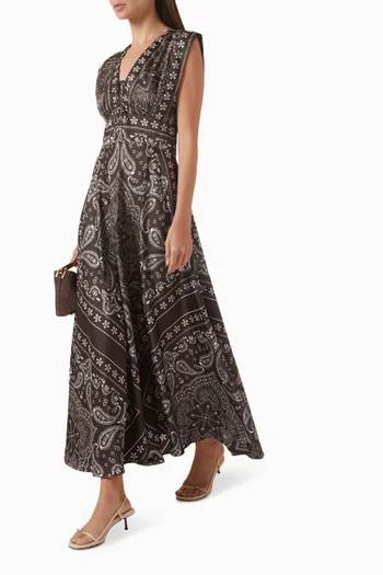 Serenella Bandana-print Dress