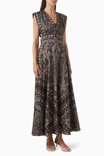 Serenella Bandana-print Dress