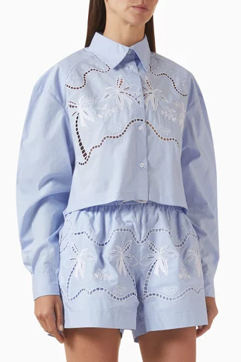 Marisol Embroidered Shirt in Cotton