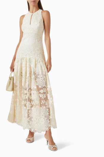 Lavandine Floral Guipure Dress