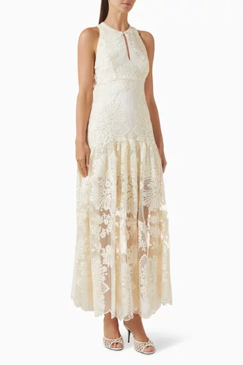 Lavandine Floral Guipure Dress