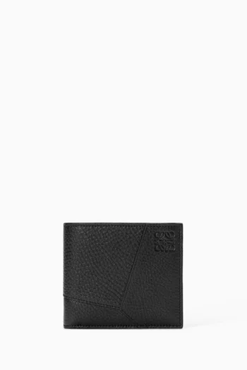 Puzzle Edge Bi-fold Wallet in Leather