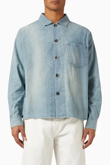 Slant Pocket Shirt in Cotton