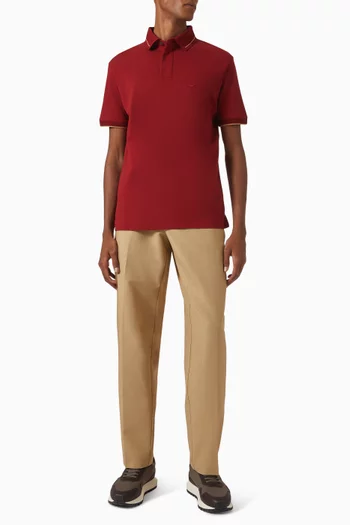 Micro Eagle Polo T-shirt in Cotton