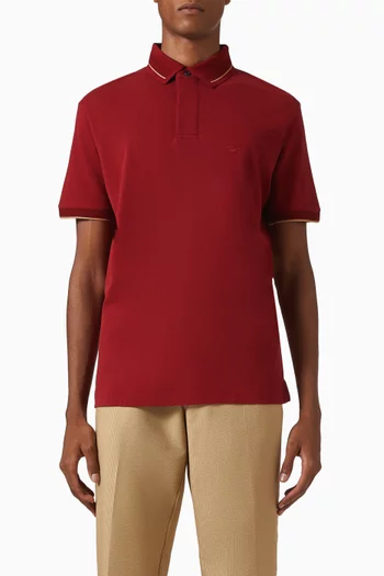 Micro Eagle Polo T-shirt in Cotton