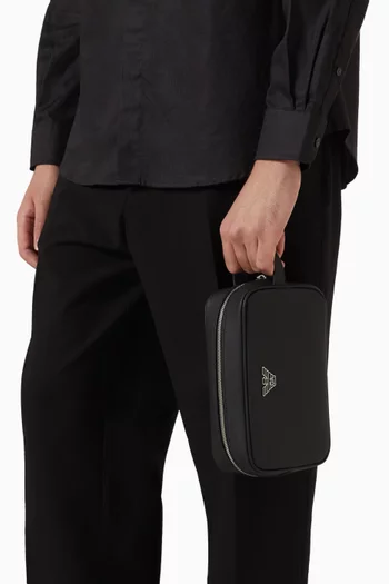 Toiletry Bag in Faux Leather
