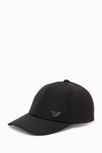 Logo Baseball Cap in Canvas