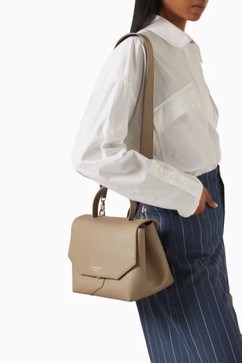 1981 Top-handle Bag in Pebbled Leather