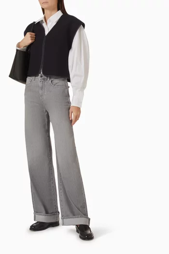 Crop Vest in Virgin Wool
