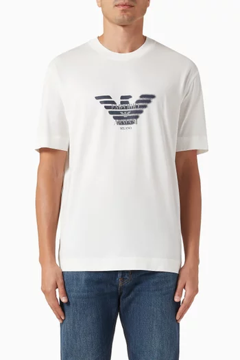 Graffiti Logo T-shirt in Lyocell-blend