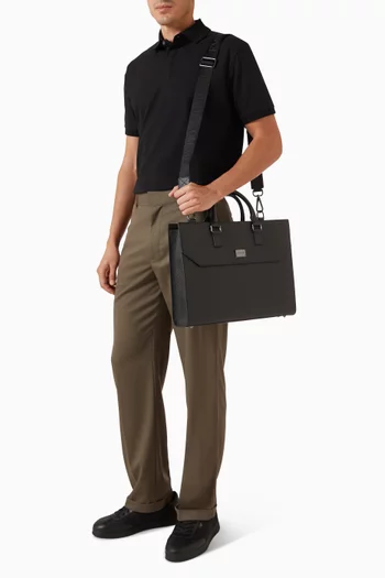 Business Bag in Tumbled Leather