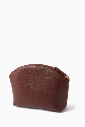 Beauty Case in Grained Leather