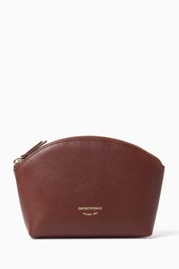 Beauty Case in Grained Leather
