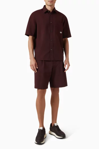 Short-sleeved Shirt in Seersucker