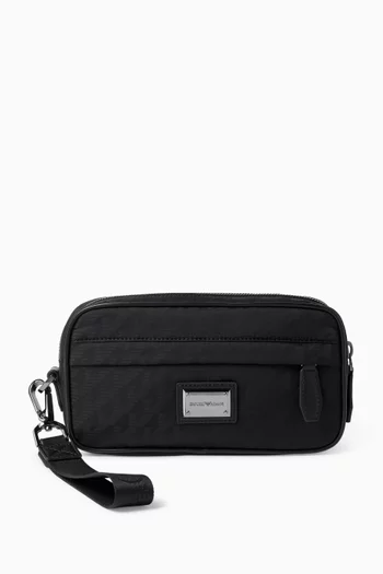 Eagle Logo Toiletry Bag in Nylon