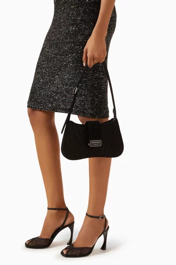 Baguette Shoulder Bag in Velvet