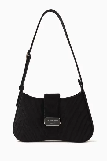Baguette Shoulder Bag in Velvet
