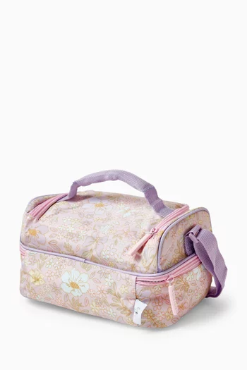 Floral Double Decker Lunch Bag