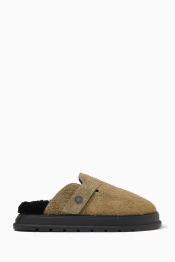 The Mules in Suede