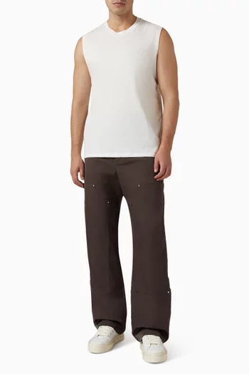 Sport Cut Off Vest in Cotton