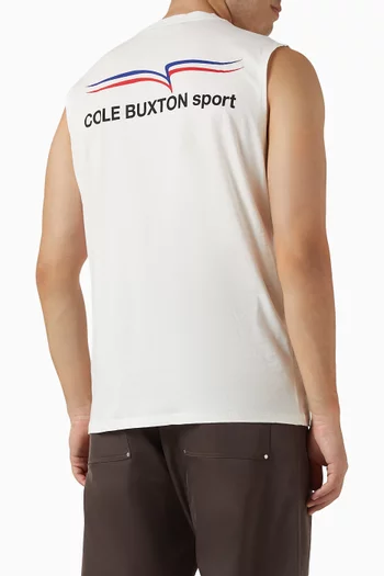 Sport Cut Off Vest in Cotton