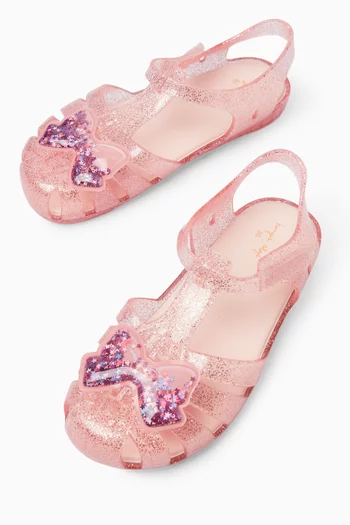 Lilo Glitter-Bow Sandals