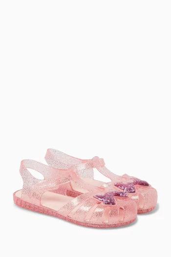 Lilo Glitter-Bow Sandals