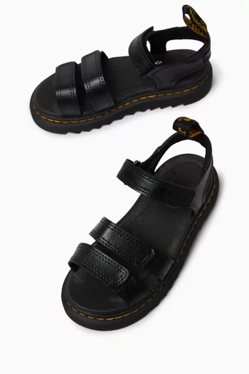 Klaire Strap Sandals in Leather
