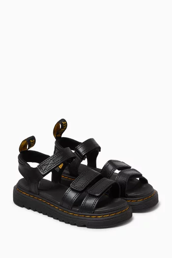 Klaire Strap Sandals in Leather
