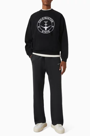 Wide Striped Sweatpants