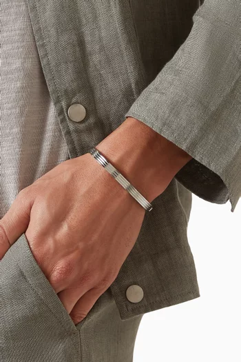 Gentleman Bangle in Stainless Steel
