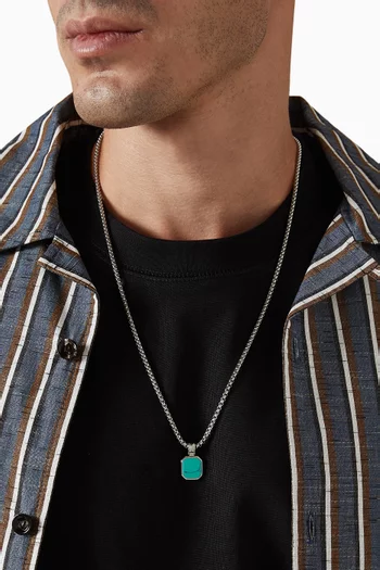 Turquoise Necklace in Stainless Steel