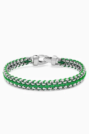 Box Chain Bracelet in Stainless Steel