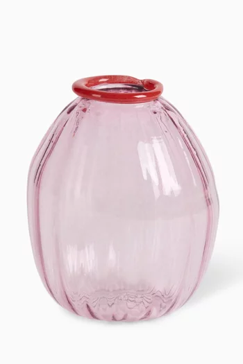 Filigree Vases in Glass, Set of 2