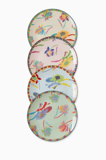 Japanese Dessert Plates in Porcelain, Set of 4