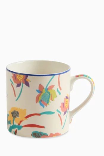 Japanese Floral Mug in Porcelain, 400ml