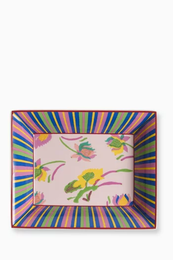 Japanese Charger Tray in Porcelain,  19.5 x 15.5cm
