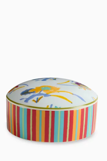 Japanese Trinket Box in Porcelain, 13x6.5cm