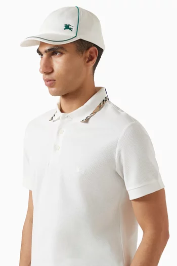 Logo Tennis Cap in Cotton
