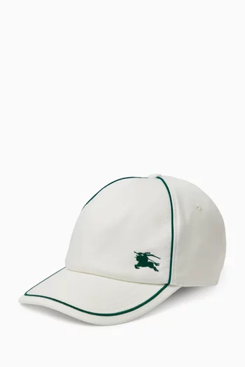 Logo Tennis Cap in Cotton