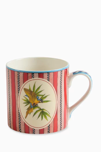Jungle Parrot Mug in Porcelain, 400ml