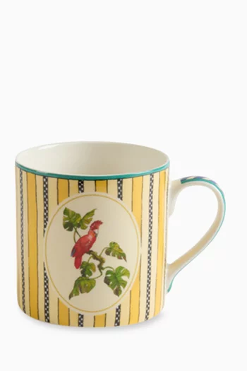 Jungle Parrot Mug in Porcelain, 400ml
