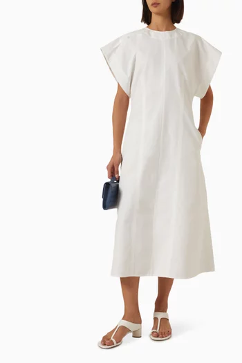 Compact Midi Dress in Cotton