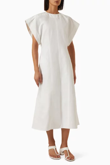 Compact Midi Dress in Cotton