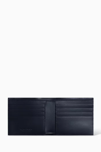 Bi-Fold Wallet in Intrecciato Leather