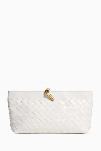 Andiamo Boat Pouch in Intrecciato Leather