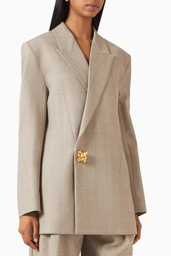 Prince Of Wales Blazer in Wool